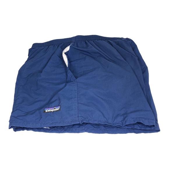 Patagonia Men's Baggies Swim Trunks Lined Shorty Surf Blue Vintage 90's Y2K L - Picture 5 of 10